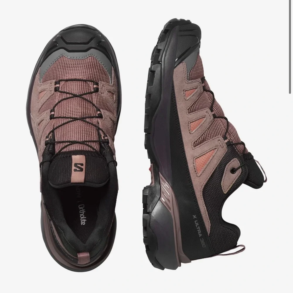 Salomon Women’s X ULTRA 360 LEATHER GORE-TEX Cognac / Peppercorn / Black